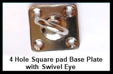 four hole swivel eye plate